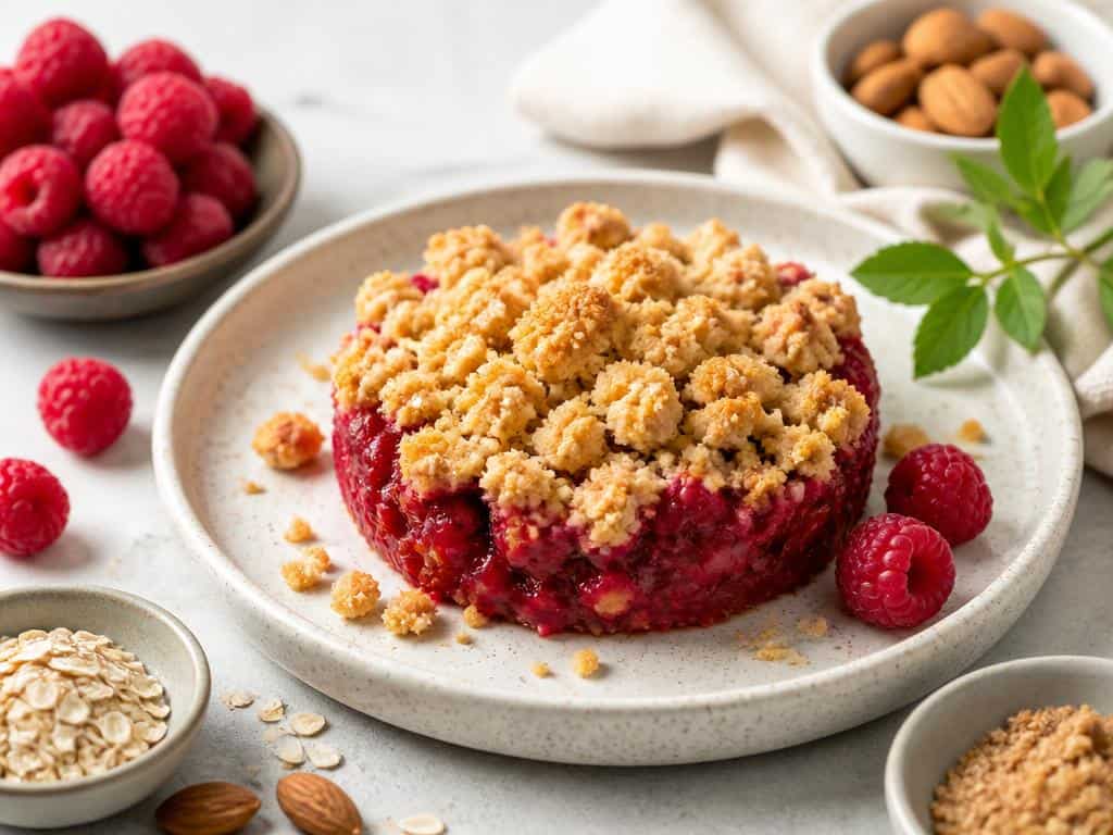 streusel aux framboises