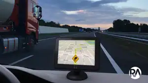 GPS navigation device for real-time traffic updates and route optimization.