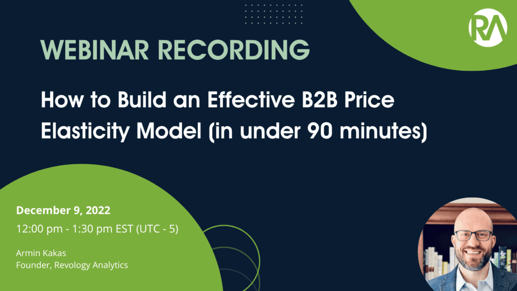 B2B price elasticity model illustration for analytics and pricing strategies.