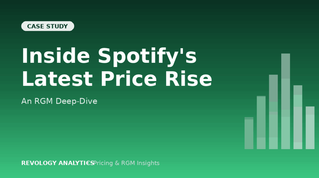 Inside Spotify's latest price increase with RGM insights and analytics.