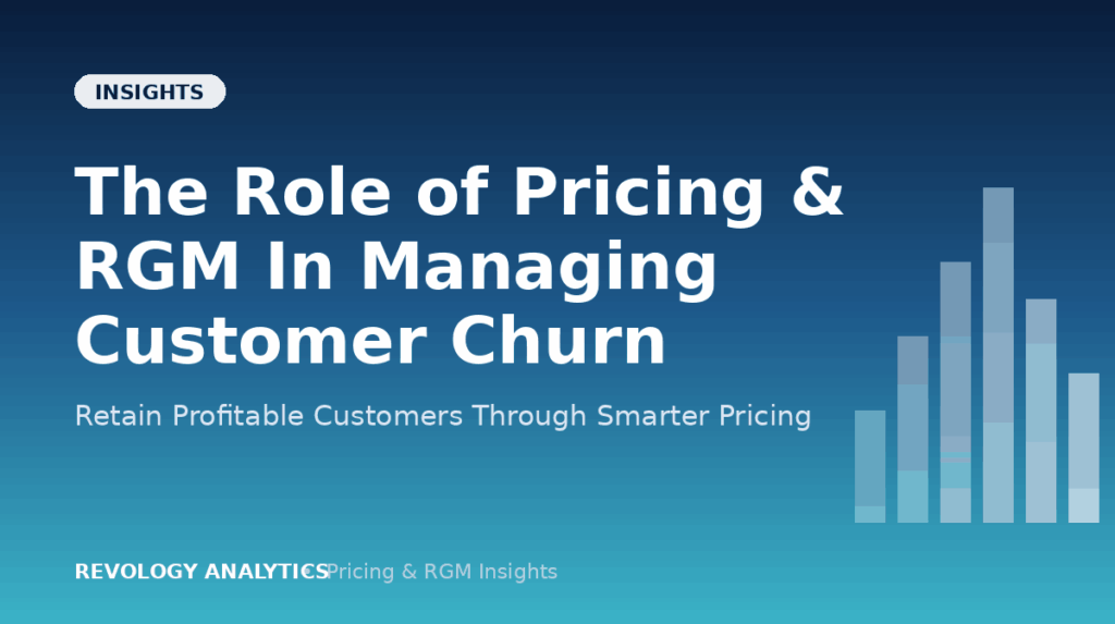 Graph showing pricing and RGM strategies to reduce customer churn.