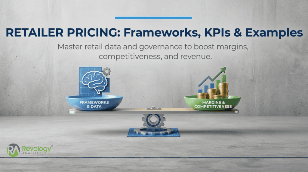 Retailer pricing frameworks, KPIs, and examples for retail data analysis.