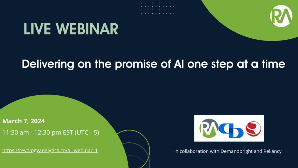 Live webinar on AI and data analytics for business growth, March 7, 2024.