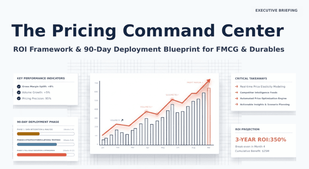 Pricing analysis platform for FMCG and durable goods with growth insights.