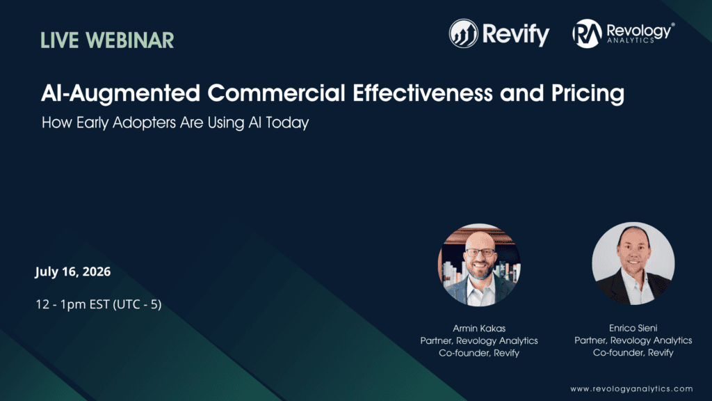 AI-powered pricing strategies webinar by Revology Analytics.