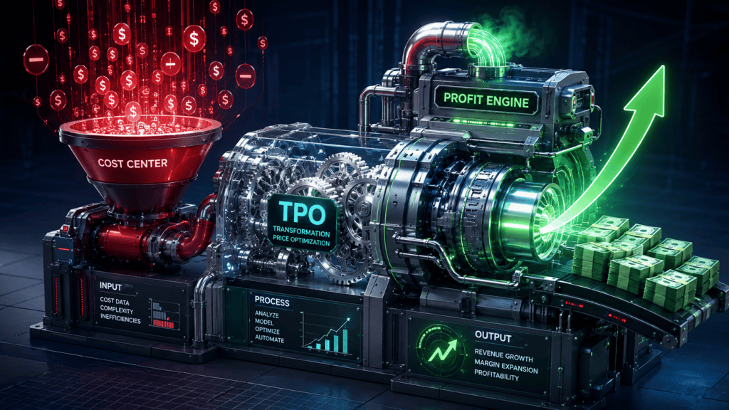 Advanced profit engine with TPO transformation and growth analytics.