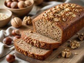 cake aux noix et noisettes sans beurre ni huile