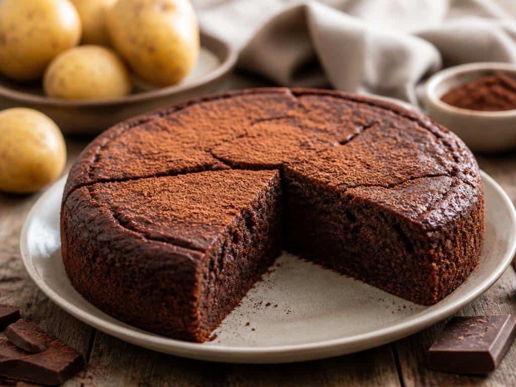 gateau de pommes de terre au chocolat