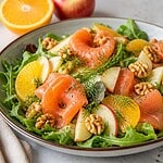 salade de saumon fume aux pommes et a l orange