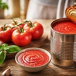 tomates en coulis en conserve