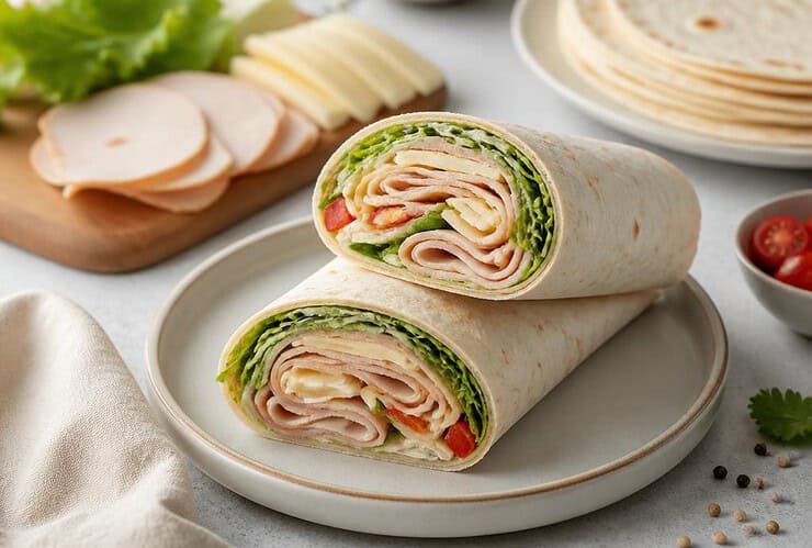 tortilla wrap dinde et fromage