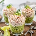verrines crabe guacamole