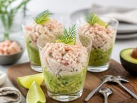 verrines crabe guacamole