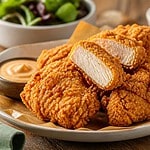 voici la recette du poulet frit vegan