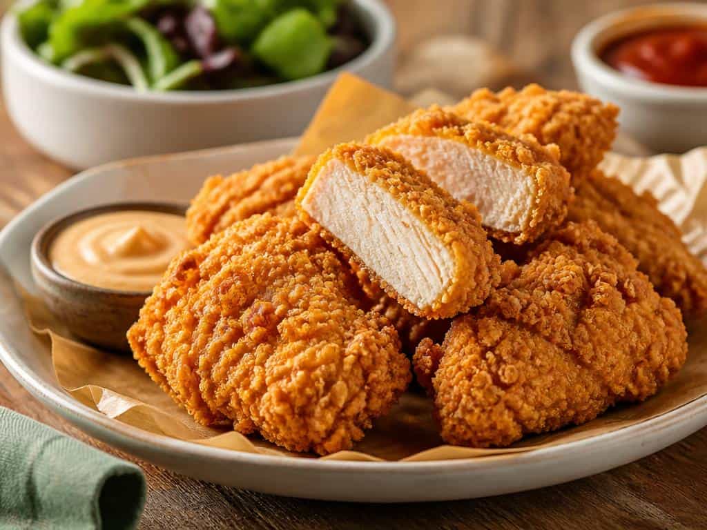 voici la recette du poulet frit vegan