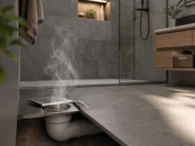 remontée odeur douche italienne