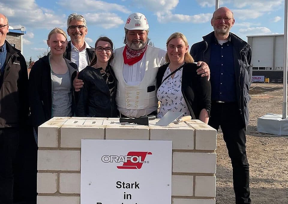 Grundsteinlegung bei Orafol 2022