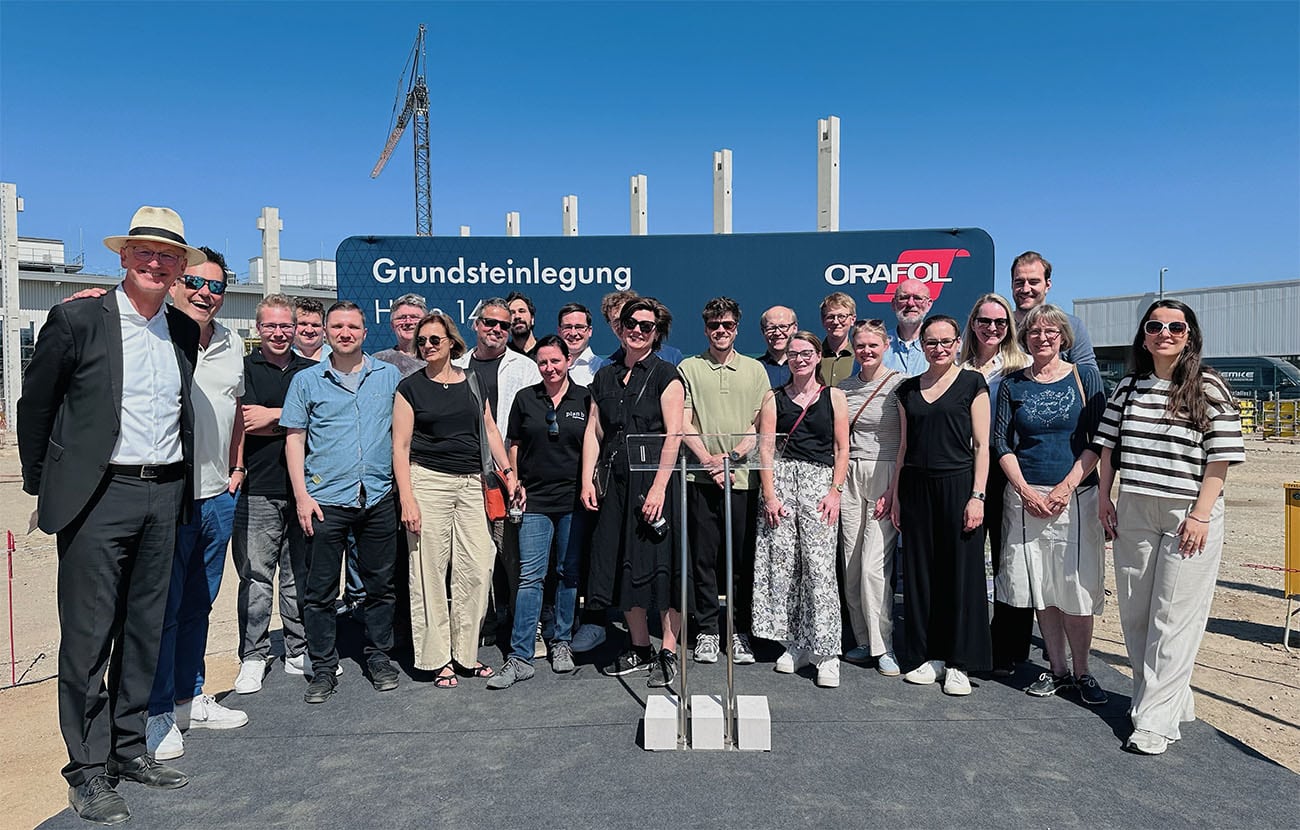Grundsteinlegung Orafol Halle 14