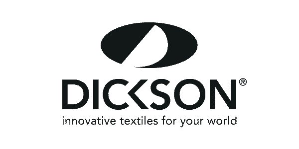 Dickson logo med oval form