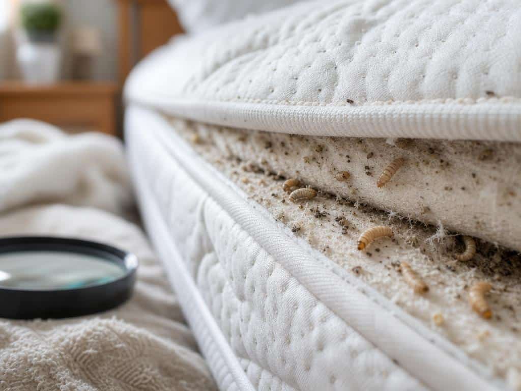 larve d'anthrène matelas