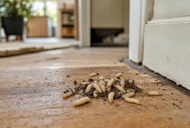 asticot dans la maison signification