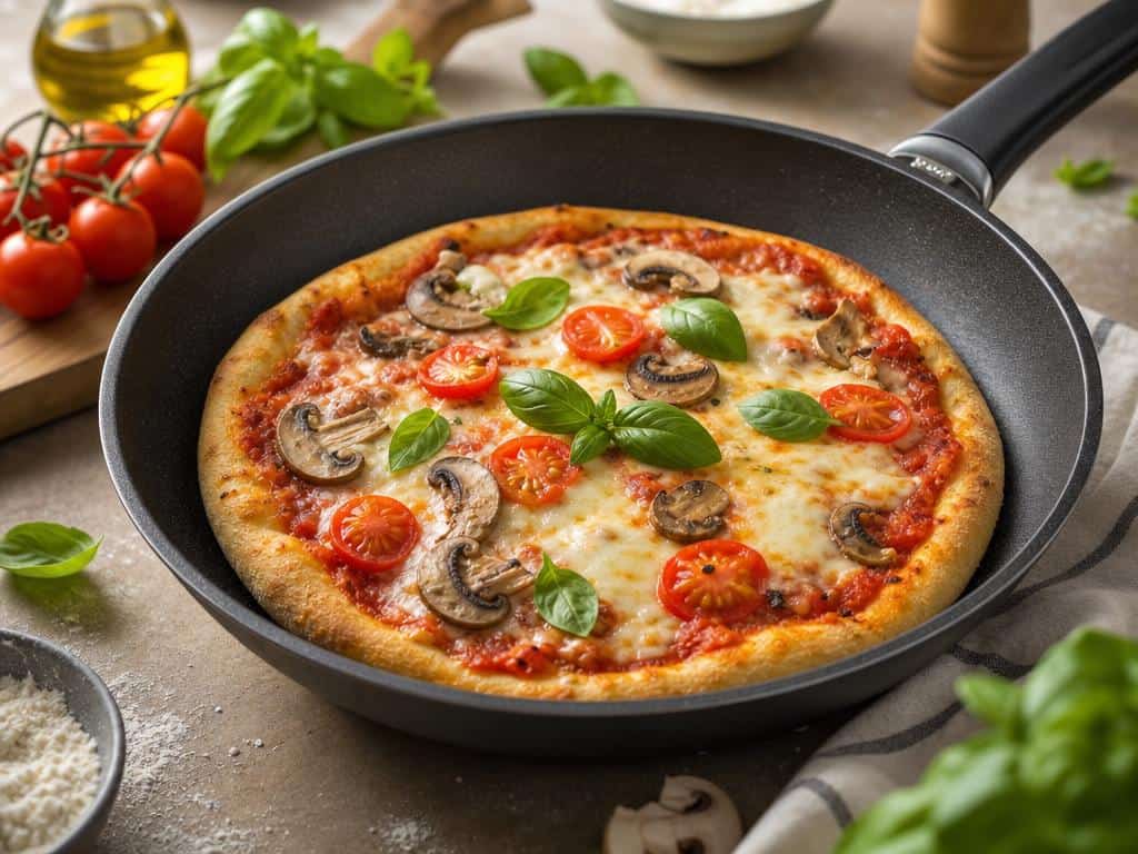 comment cuire une pizza à la poêle