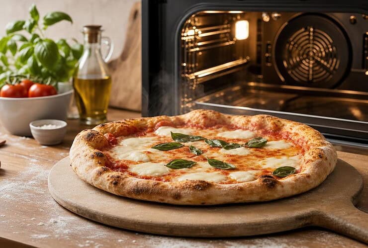 cuisson pizza maison four chaleur tournante