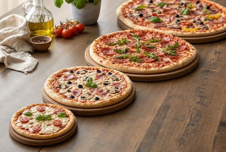 tailles pizza