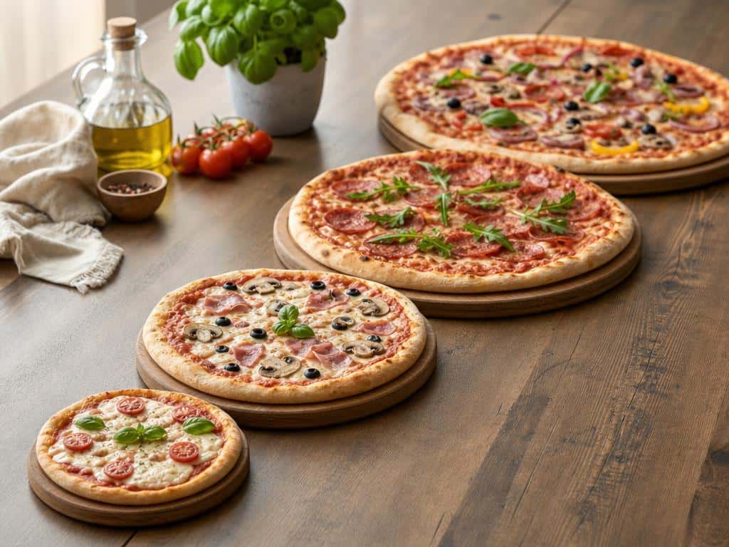 tailles pizza