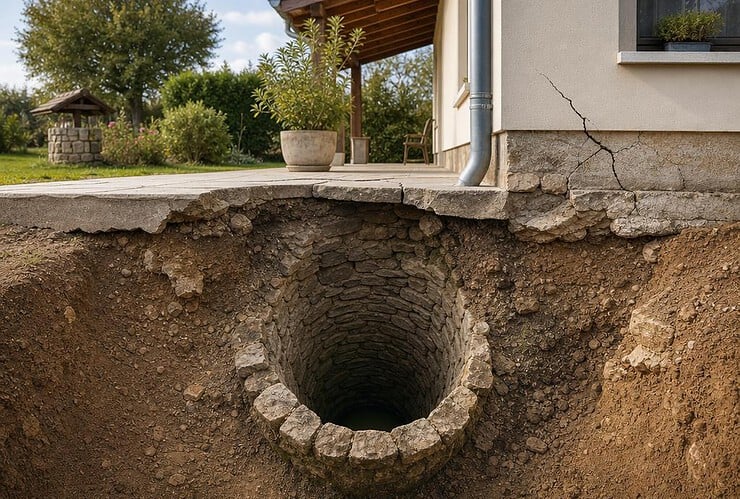 conséquence puit sous une maison