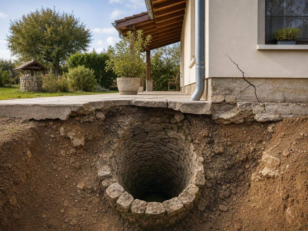 conséquence puit sous une maison