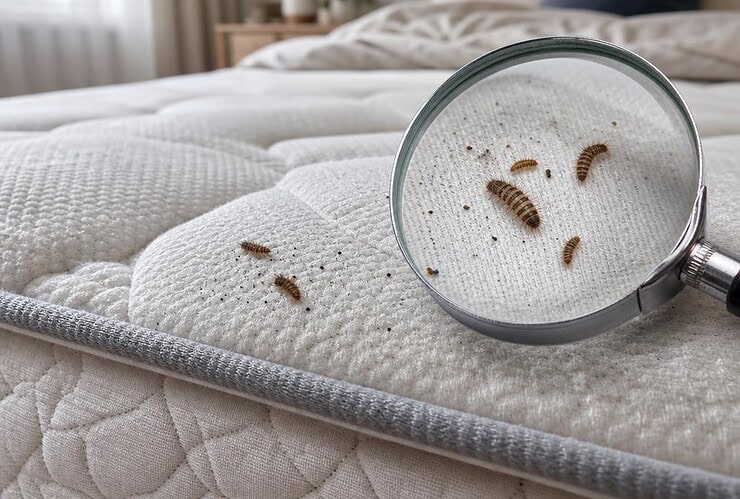 larve d'anthrène matelas