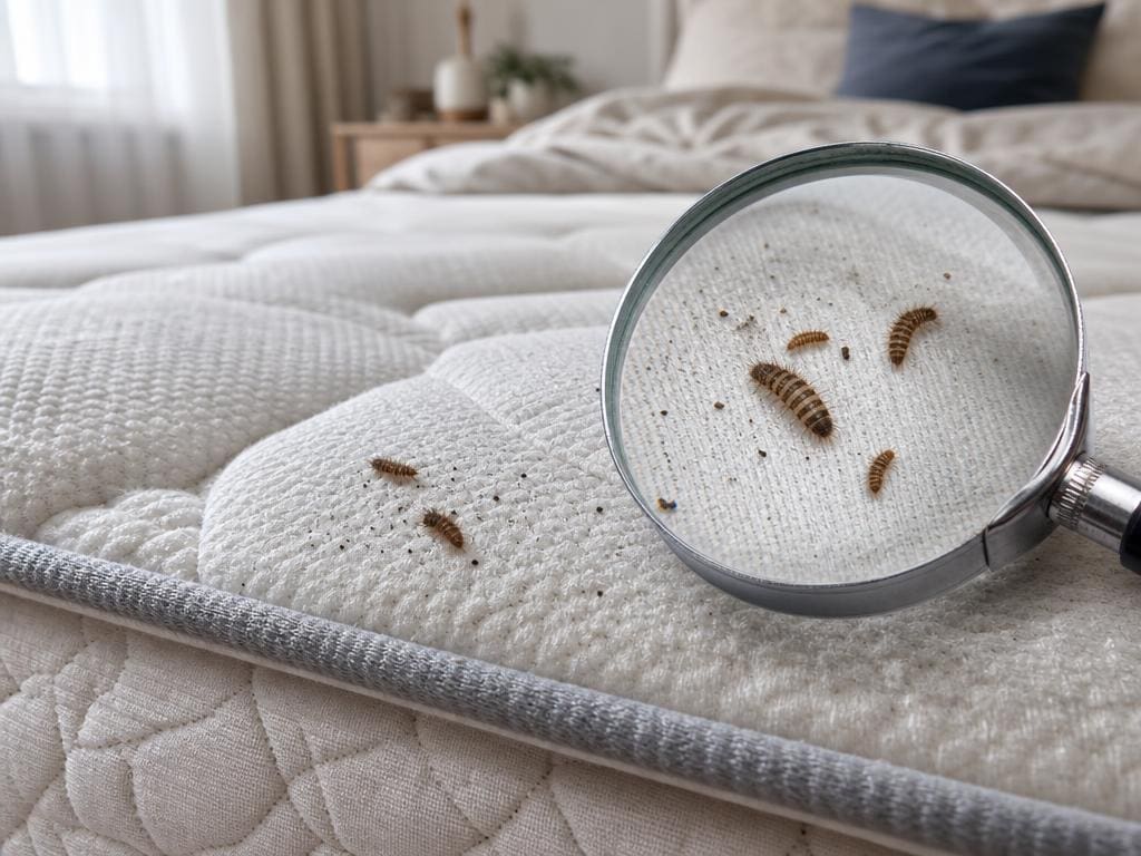 larve d'anthrène matelas