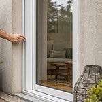 comment fermer une porte fenetre de l'exterieur sans poignee