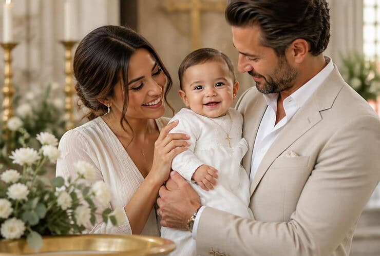 eva longoria devoile les photos du bapteme de son fils santiago