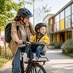 aller en velo a la garderie
