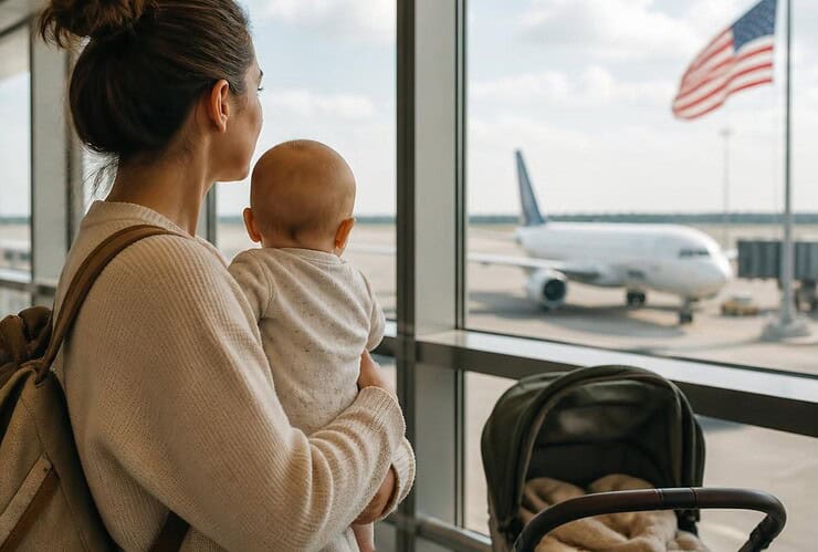 repondrevoyage aux us avec nourrisson question premieres semaines relations familiales