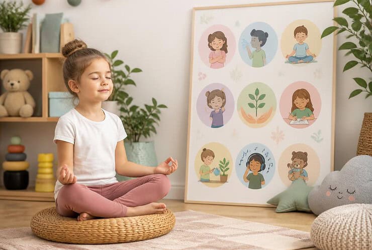 techniques anti stress pour les enfants affiche en telechargement