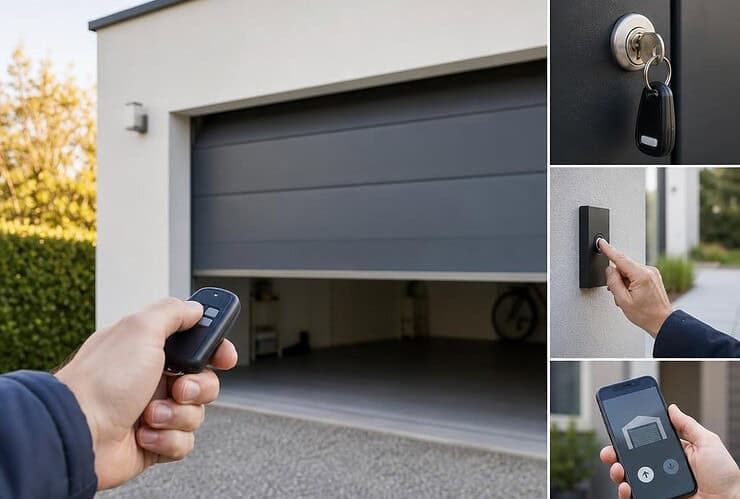 comment ouvrir une porte de garage électrique de l’extérieur