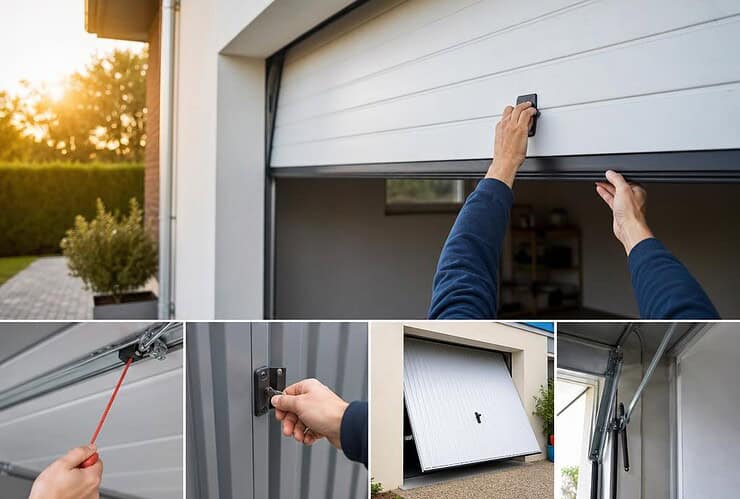 comment ouvrir une porte de garage manuellement