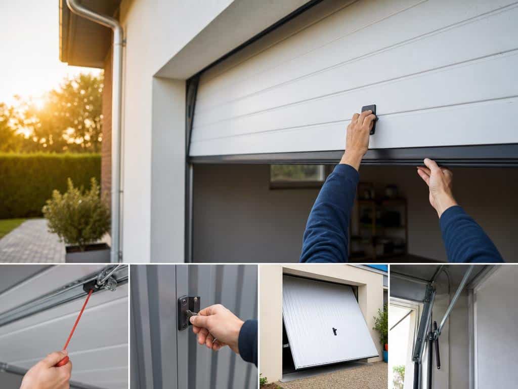 comment ouvrir une porte de garage manuellement