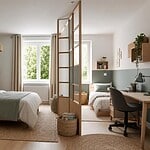 séparer une chambre en deux avec une seule fenêtre