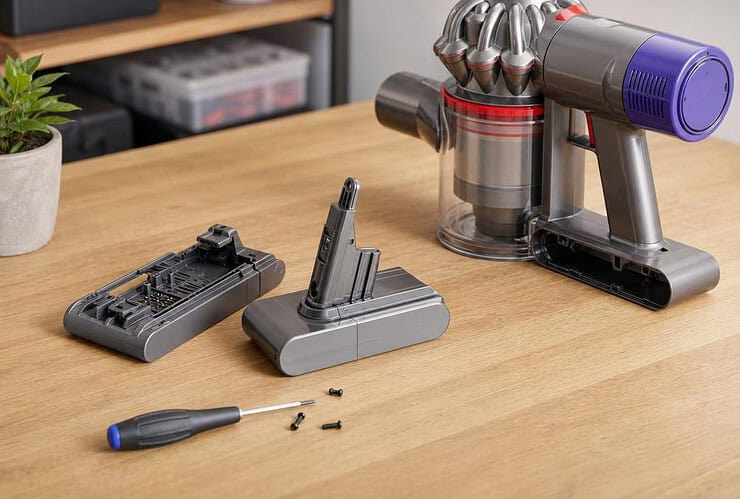 changer batterie dyson v8