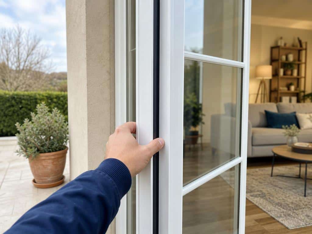comment fermer une porte fenetre de l'exterieur sans poignee