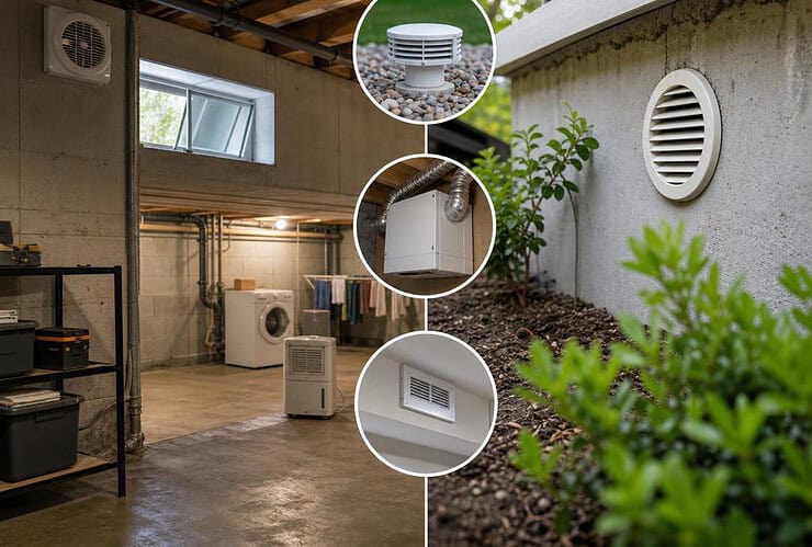 ventilation sous sol enterré