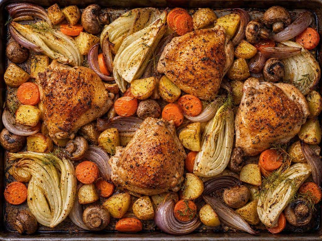 cuisse de poulet au four croustillant