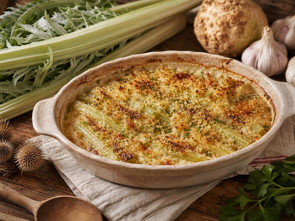 Recette gratin de cardons lyonnais