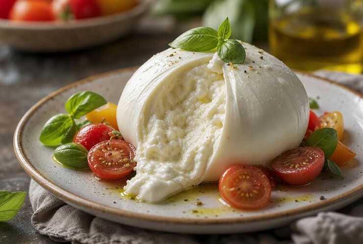 burrata qui pique la langue