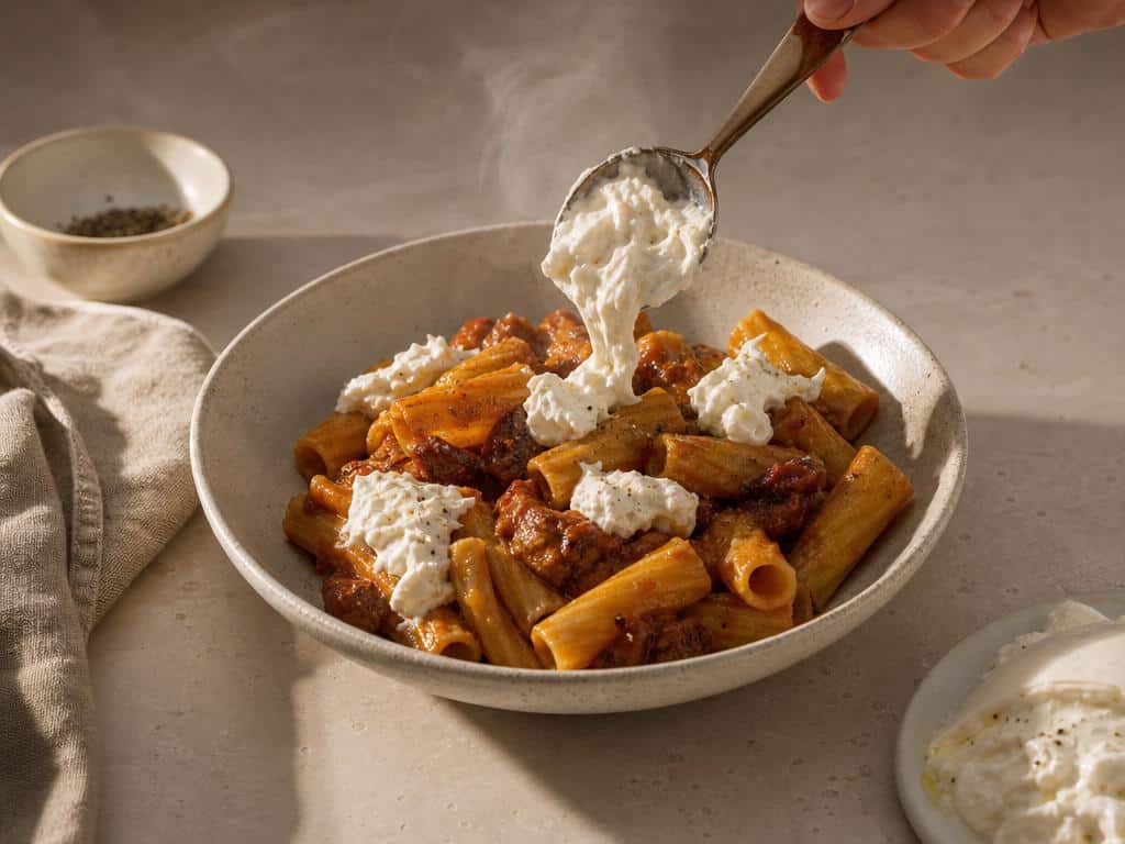 stracciatella fumée recette