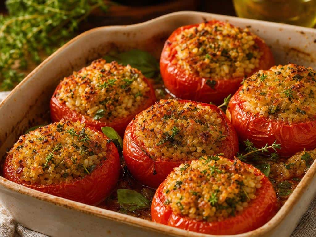 combien de temps tomates farcies riz au four